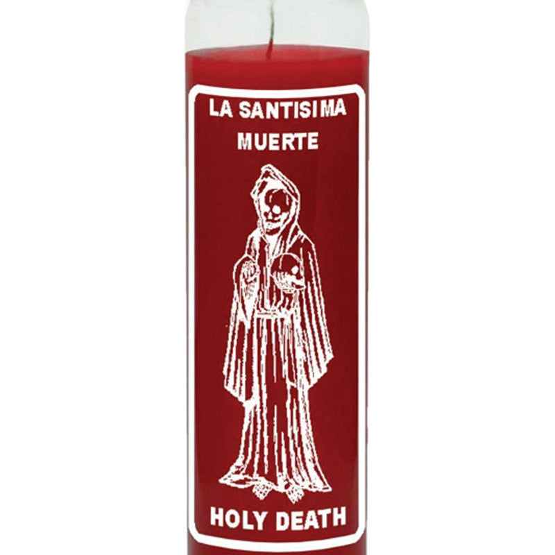 7 Day Candle Holy Death - Red - Gaudy & Prim