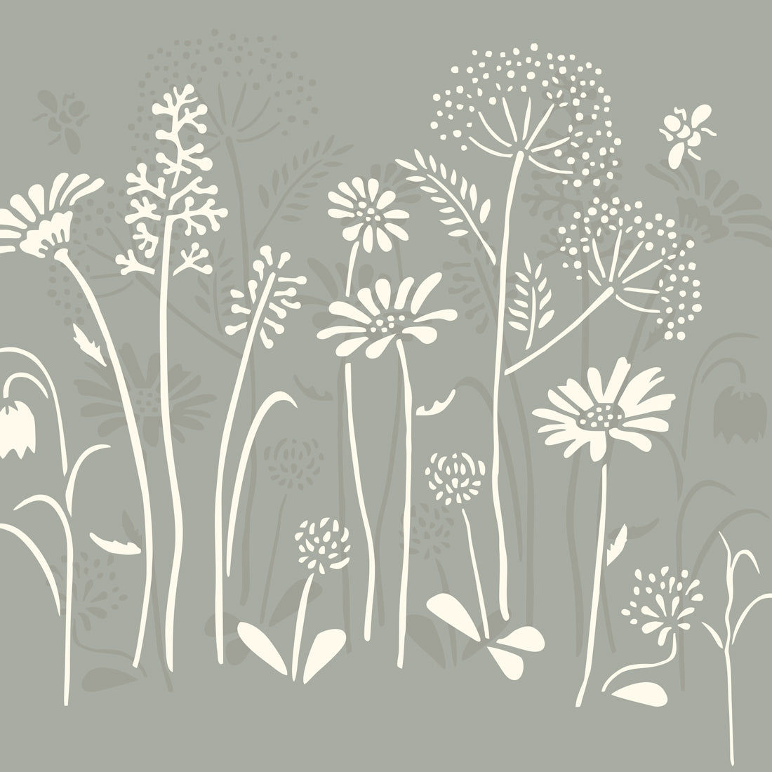 Annie Sloan Meadow Flowers Stencil - Gaudy & Prim