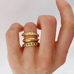 Astri Stacking Ring - Clear - Gaudy & Prim