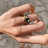 Isla Ring - Emerald Green - Gaudy & Prim