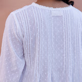 Cara Dobby  Nightie - Ivory