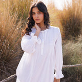 Cara Dobby  Nightie - Ivory