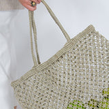 Jute String Shopper Bag