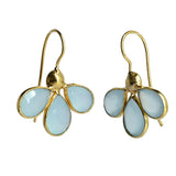 Euro Gold Earrings Petals