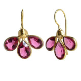 Euro Gold Earrings Petals