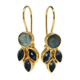 Euro Gold Earrings Classic Gem Drops