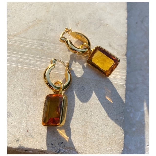 Sorrento Earrings - Citrine - Gaudy & Prim