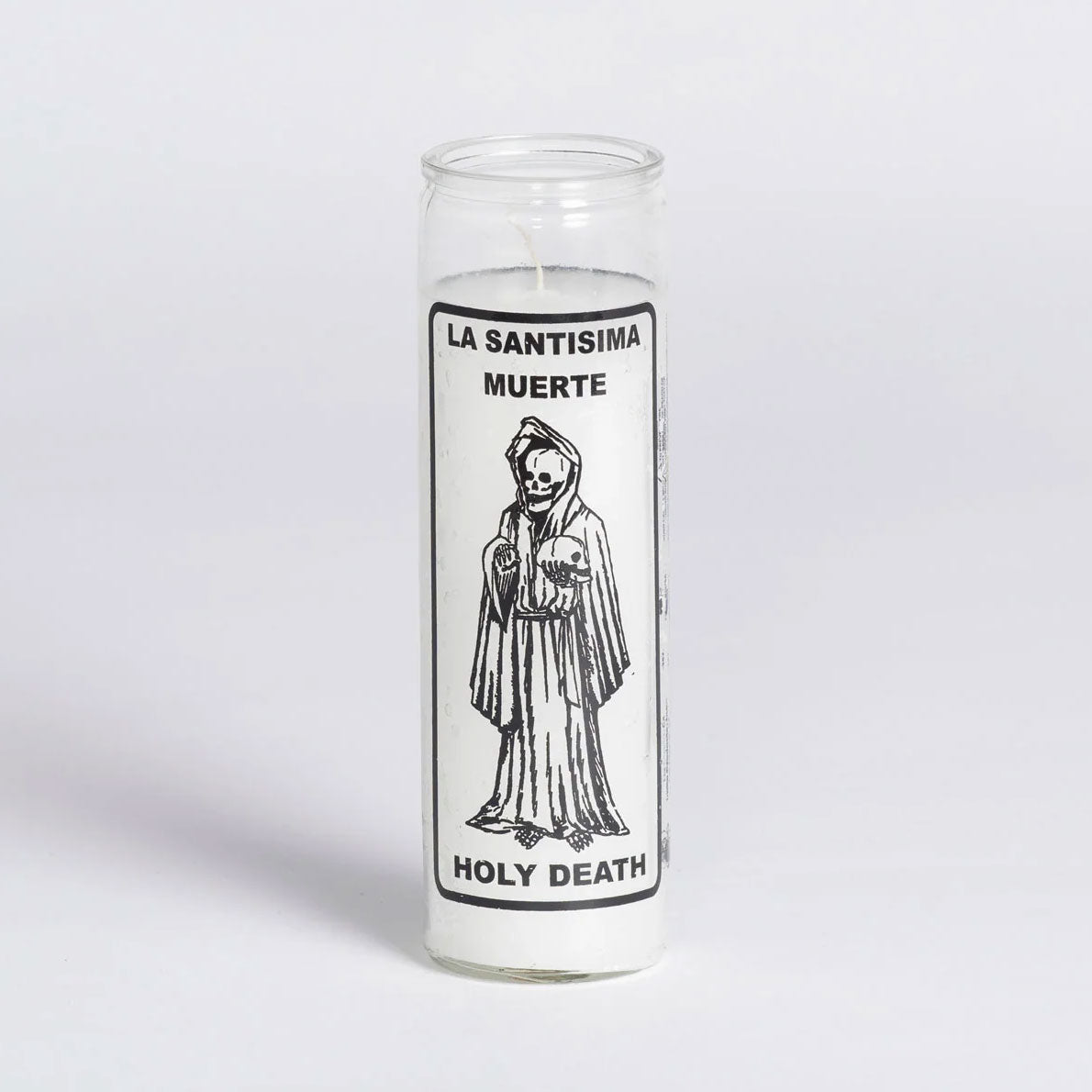 7 Day Candle Holy Death - White - Gaudy & Prim