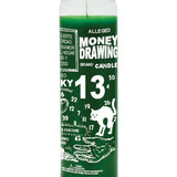 7 Day Candle Money Drawing - Green - Gaudy & Prim