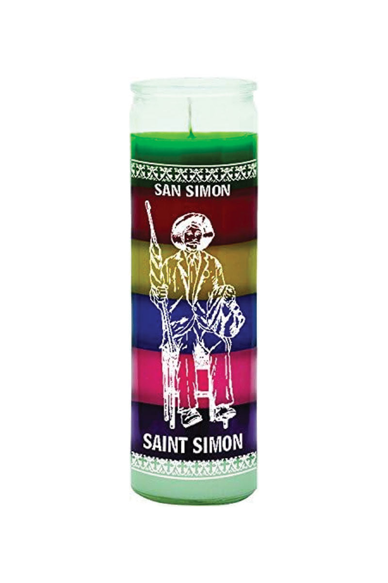 7 Day Candle San Simon - Seven Colour - Gaudy & Prim