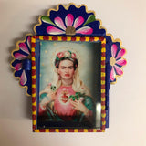 Mexican Small Tin Nicho with Frida