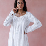 Magnolia Embroidered Organic Cotton Nightie