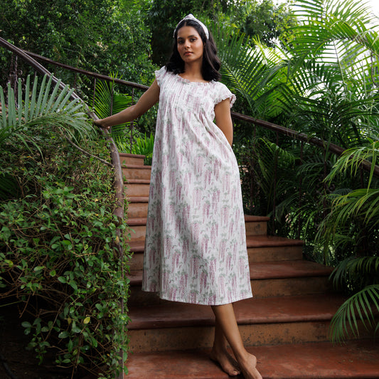 Clover Organic Cotton Nightie - Gaudy & Prim