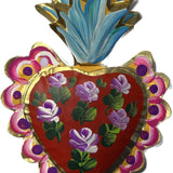 Mexican Heart with Double Flame Wall Art