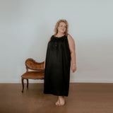 Jasmine Organic Cotton Nightie - Ebony