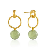 Layla Hoop Earrings - Soft Green