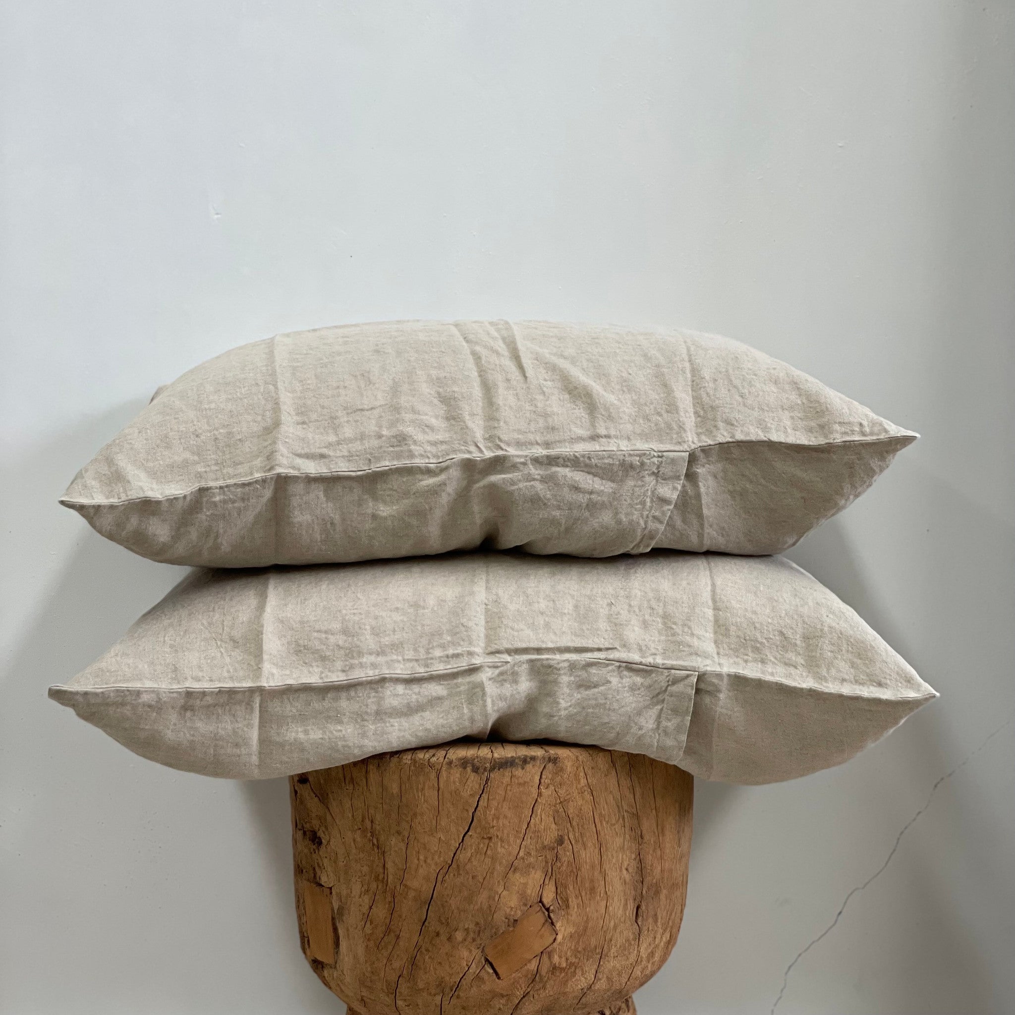 Basics Linen Pillowcase Set of 2 - Natural - Gaudy & Prim