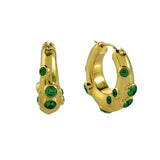 Oren Earrings - Emerald