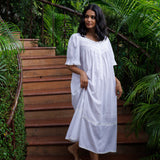 Peony Organic Cotton Nightie Ivory