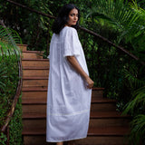 Peony Organic Cotton Nightie Ivory