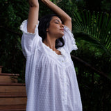 Peony Organic Cotton Nightie Ivory