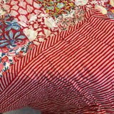 Gaudy & Prim Cotton Red Patchwork Quilt