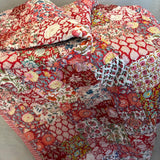 Gaudy & Prim Cotton Red Patchwork Quilt