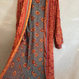Vintage Sari Reversible Robe 8