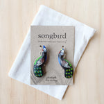 Peacock Earrings - Gaudy & Prim