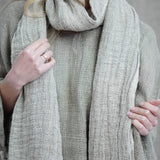 Audrey Mesh Scarf with a Fringe