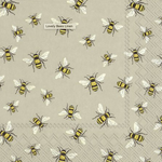 Ideal Home Range Paper Napkins- Lovely Bees Linen - Gaudy & Prim