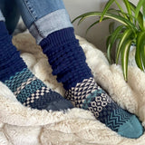 Solmate Cerulean Fusion Slouch Socks