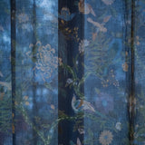 Printed Linen Curtain (Bird Graphite)