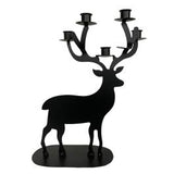 Reindeer Candle Holder - Matt Black Small
