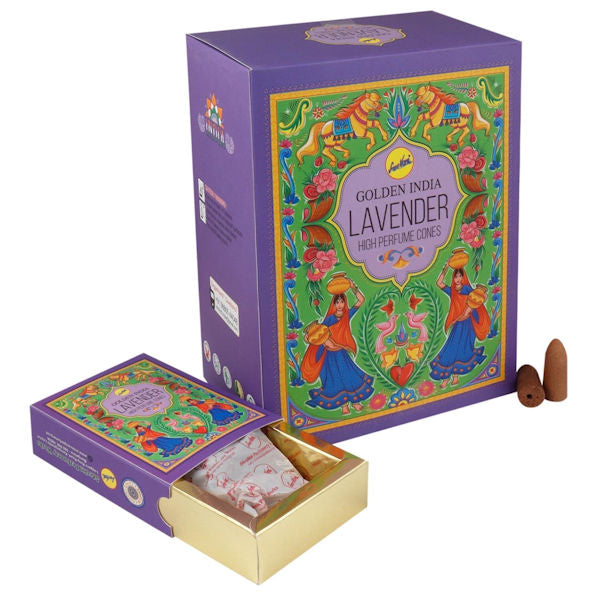Lavender Incense Cones - Gaudy & Prim