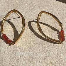 Thiva Earrings - Jasper - Gaudy & Prim