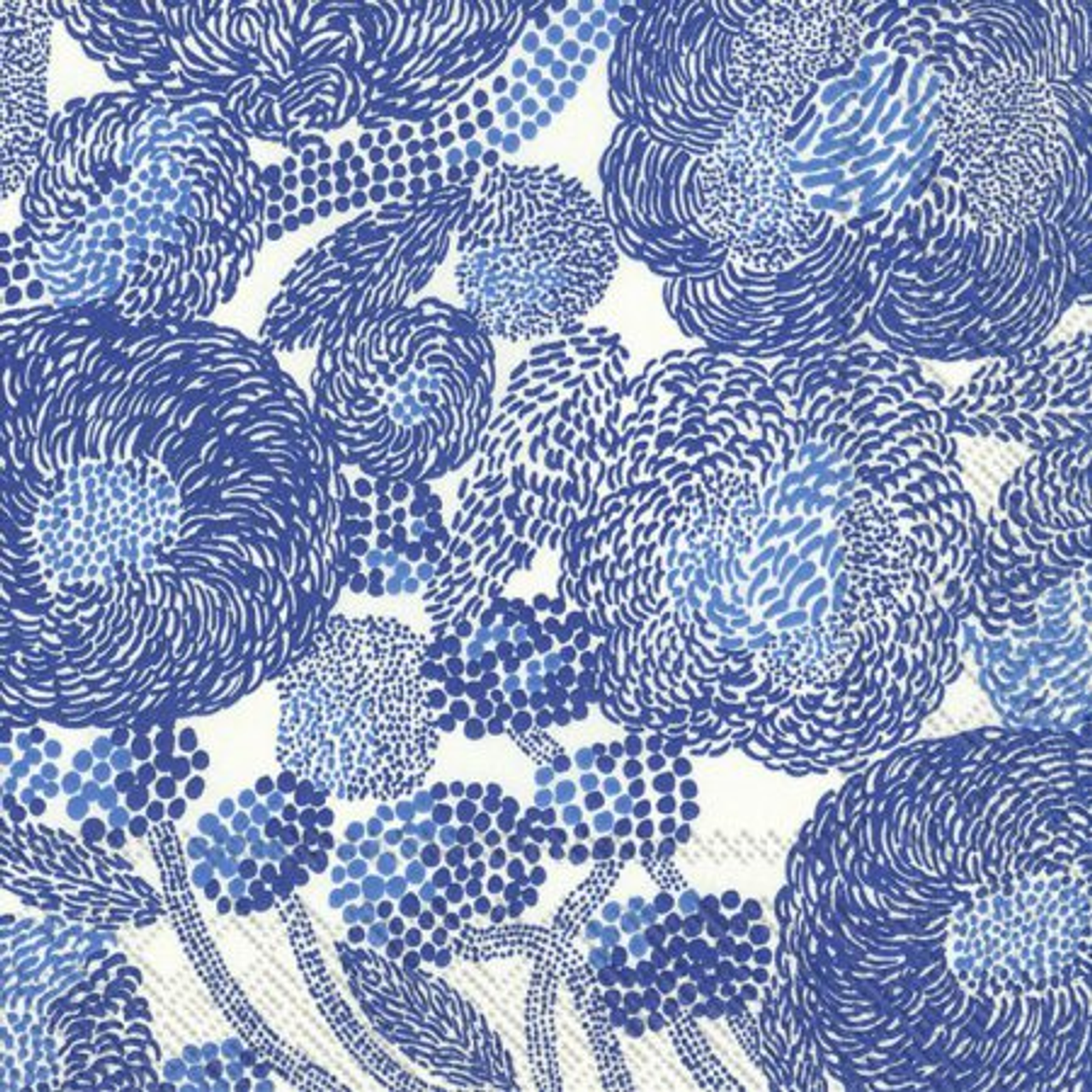 Marimekko Mynsteri Paper Napkins- Cream Blue - Gaudy & Prim