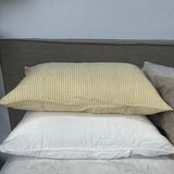 Noemi Yellow Stripe Linen Pillowcase Set of 2