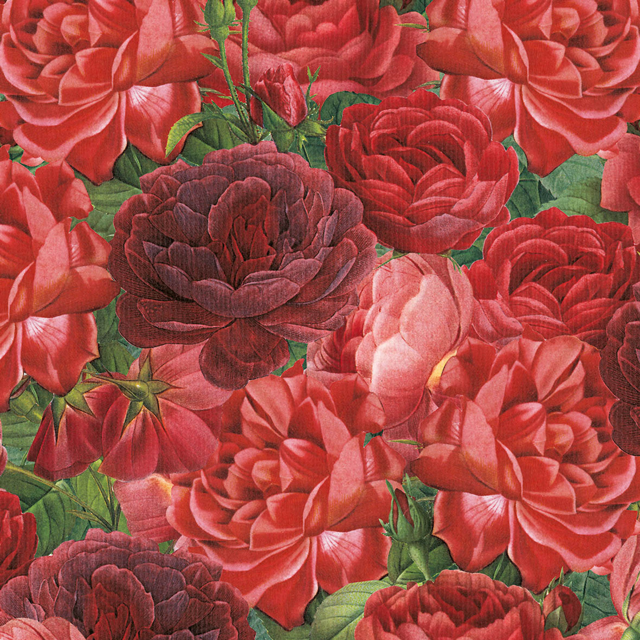 Tassotti Rose Rosse Paper Napkins - Gaudy & Prim