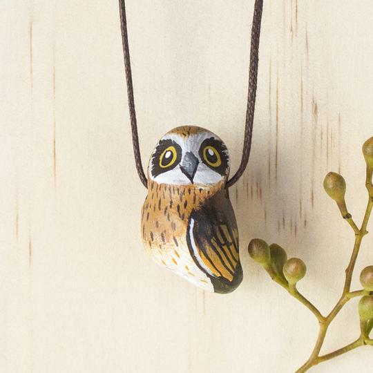 Boobook Owl Whistle Necklace - Gaudy & Prim