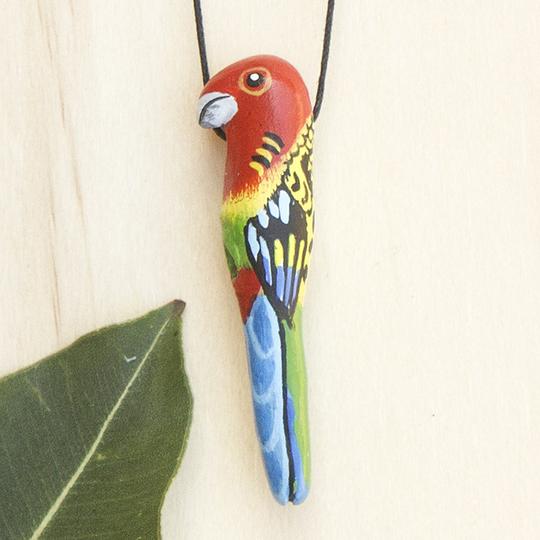 Eastern Rosella Whistle Necklace - Gaudy & Prim