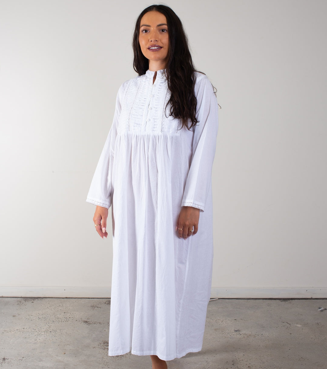 Louise Long Sleeve Nightie - Gaudy & Prim