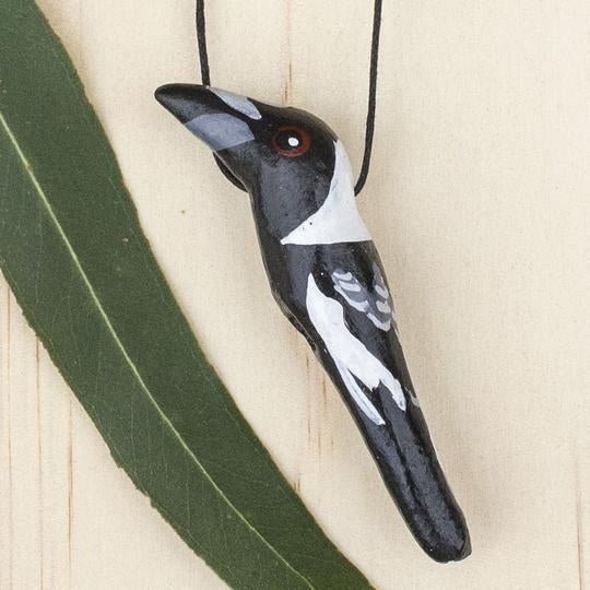 Australian Magpie Whistle Necklace - Gaudy & Prim