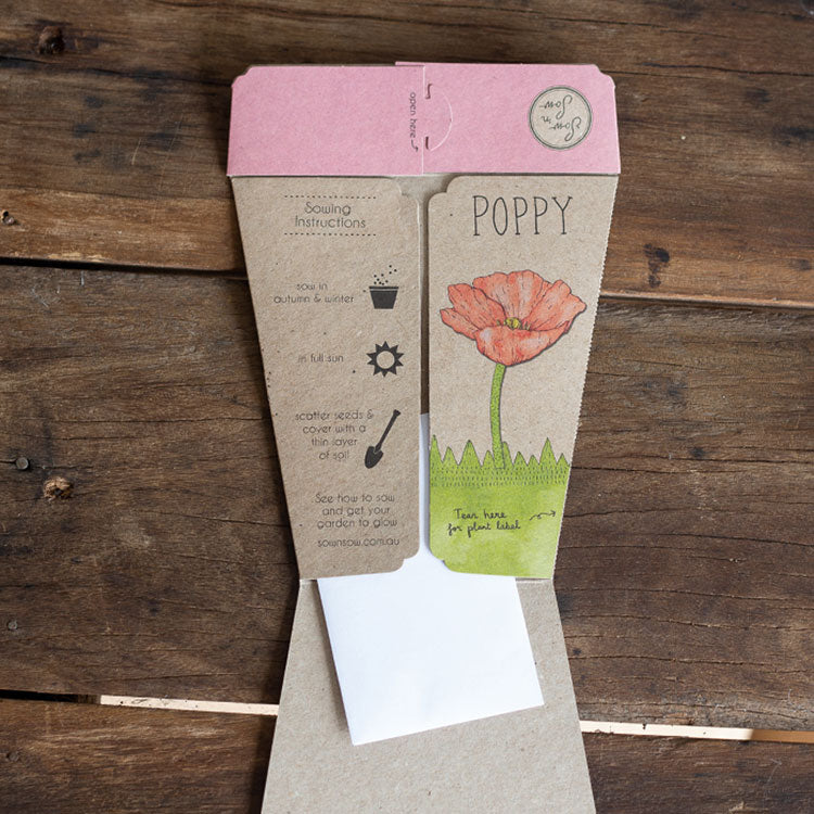 Sow n sow Gift Card  - Poppy - Gaudy & Prim