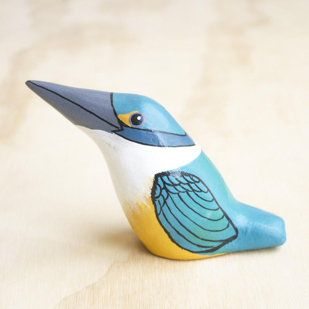 Sacred Kingfisher Paperweight Whistle - Songbird - Gaudy & Prim