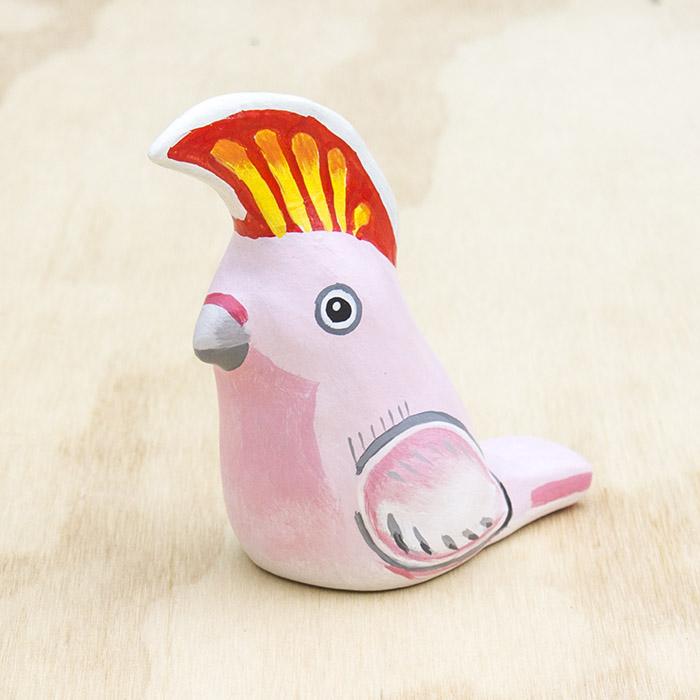 Major Mitchell Cockatoo Paperweight - Whistle - Songbird - Gaudy & Prim