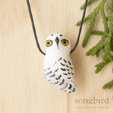 Snowy Owl Whistling Necklace - Gaudy & Prim