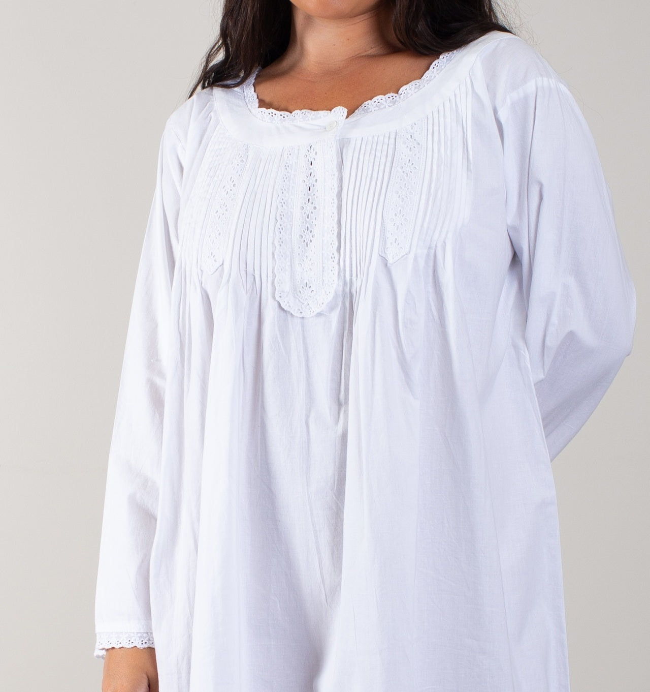 Catherine Long Sleeve Nightie - Gaudy & Prim
