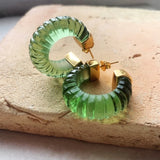 Esme Earrings Green - Gaudy & Prim