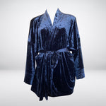 Velvet Kimono Bathrobe - Short - Gaudy & Prim